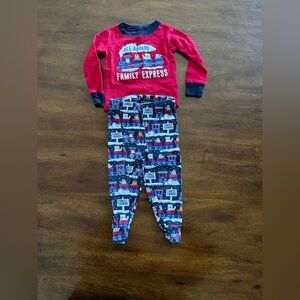 EUC The Children’s Place 6-9 Train Pajama